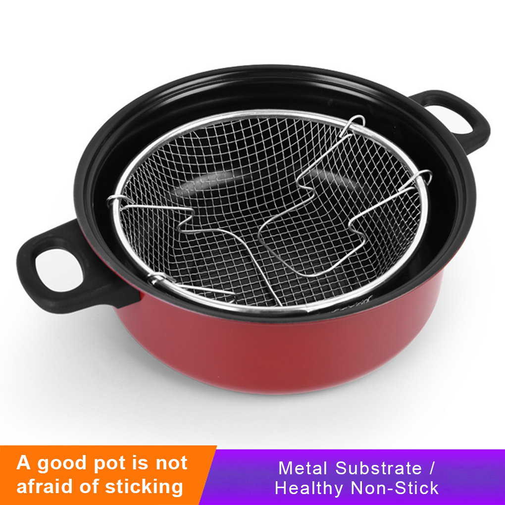 Crepe Pan Nonstick - Deep Fry Pot Apartment Fryer Nonstick