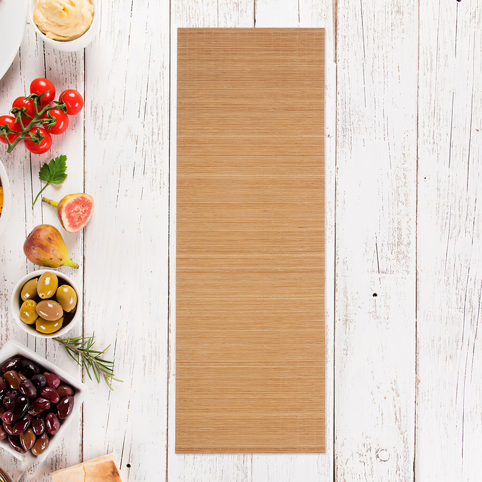 Sushi Mat Bamboo - Bamboo Placemat Rustic Cuttable Table Runner