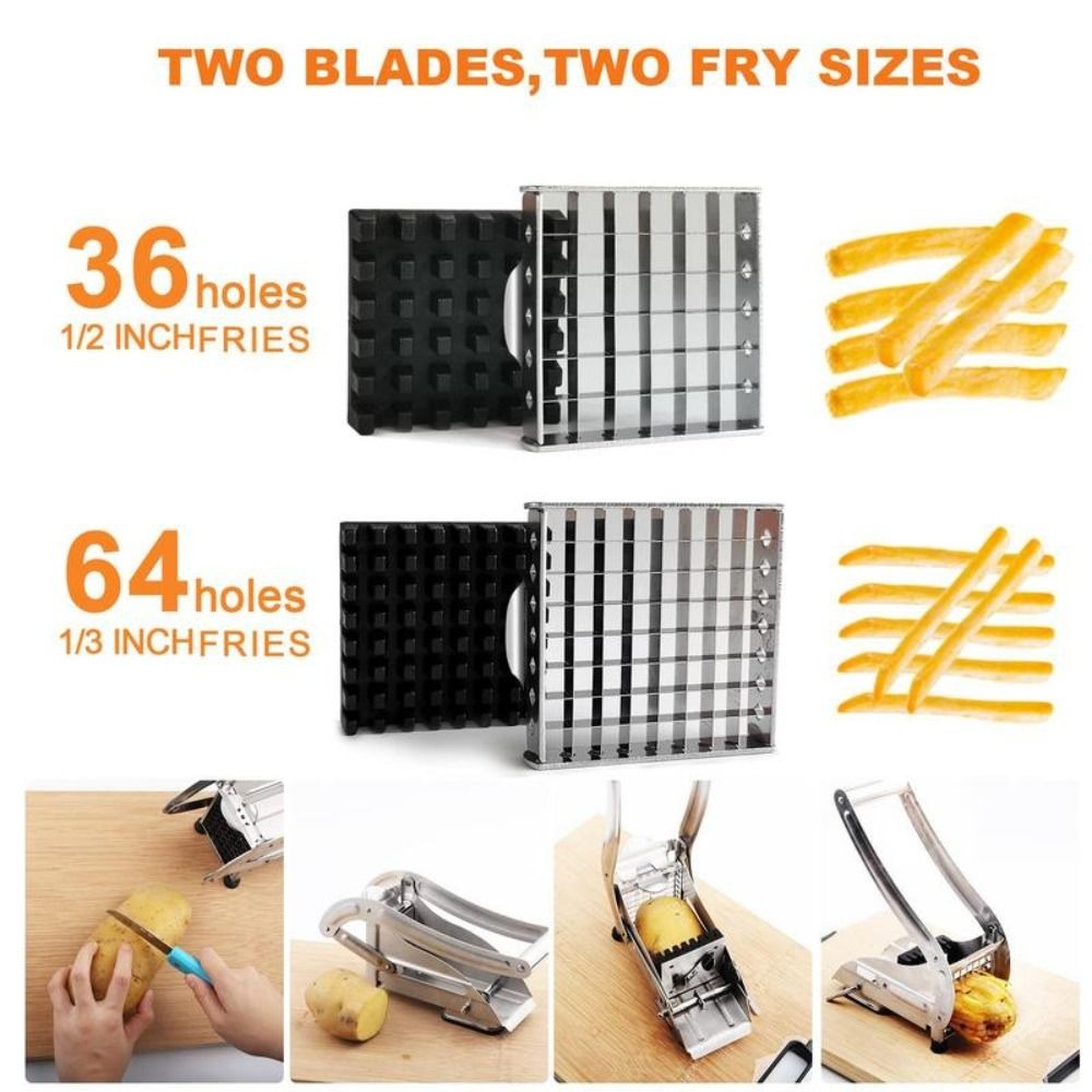 Home Cooking Help - Manual Cutter Stainless Steel French Fries