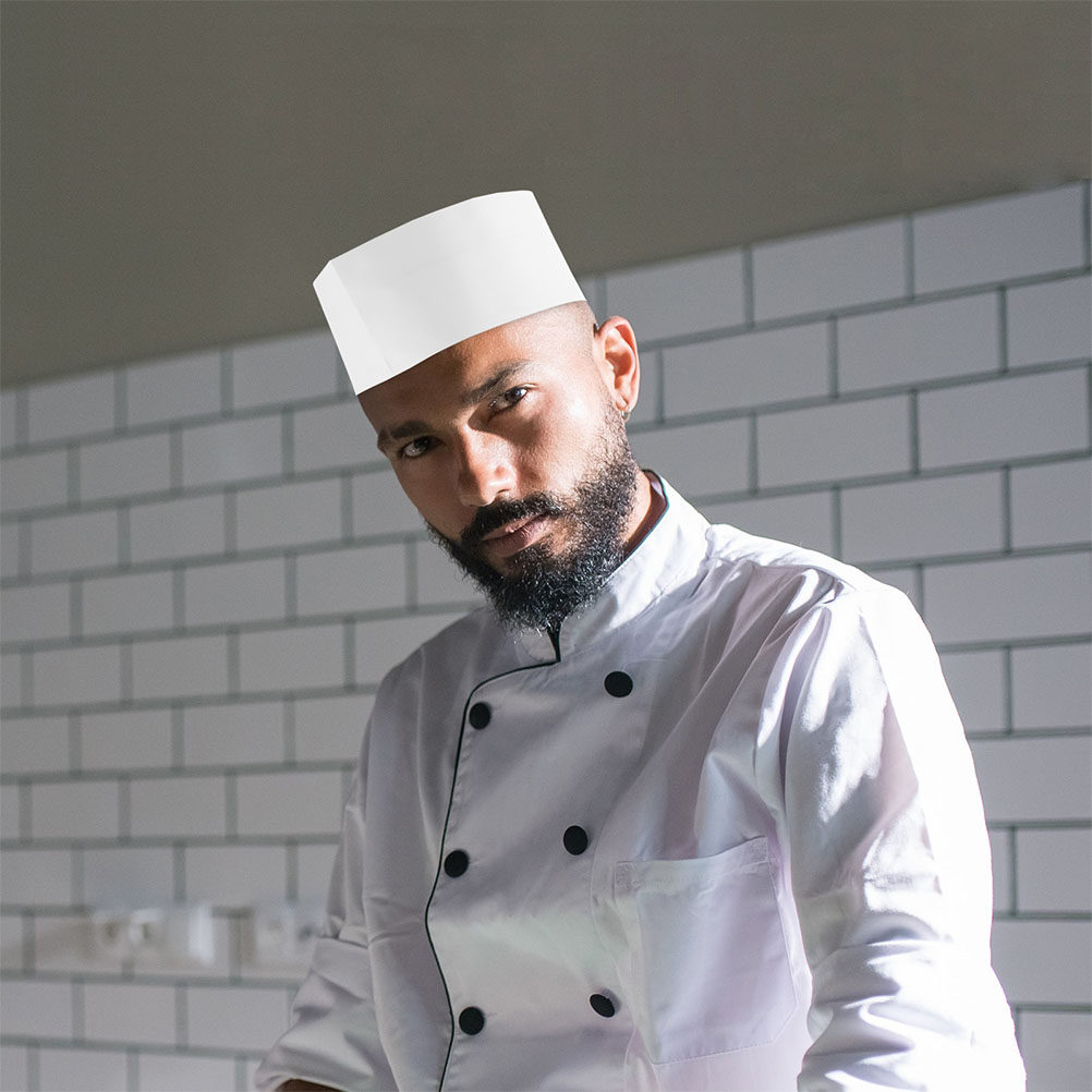 Home Cooking Classes - 50Pcs Chef Hats Disposable Cooking Caps