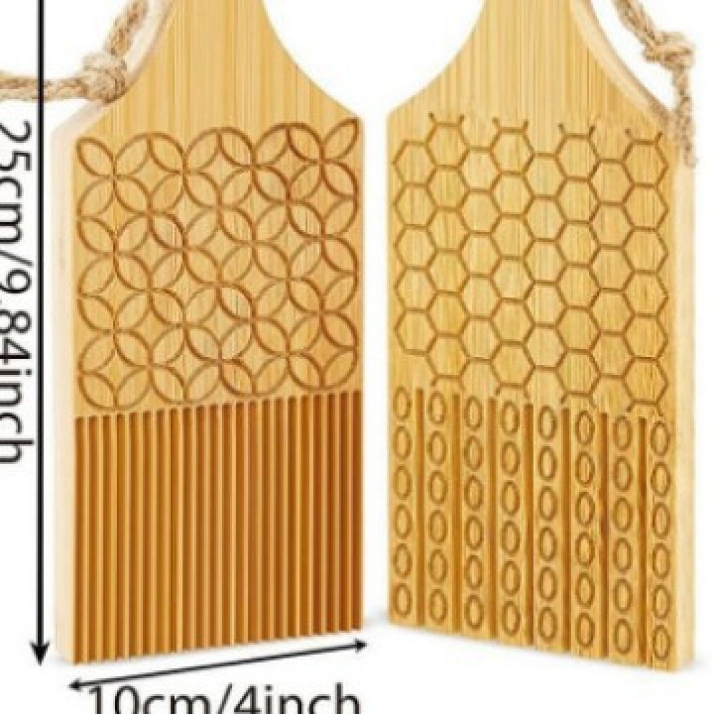 Home Cooking In Italian - Handmade Pasta Gnocchi Board Bamboo Tool