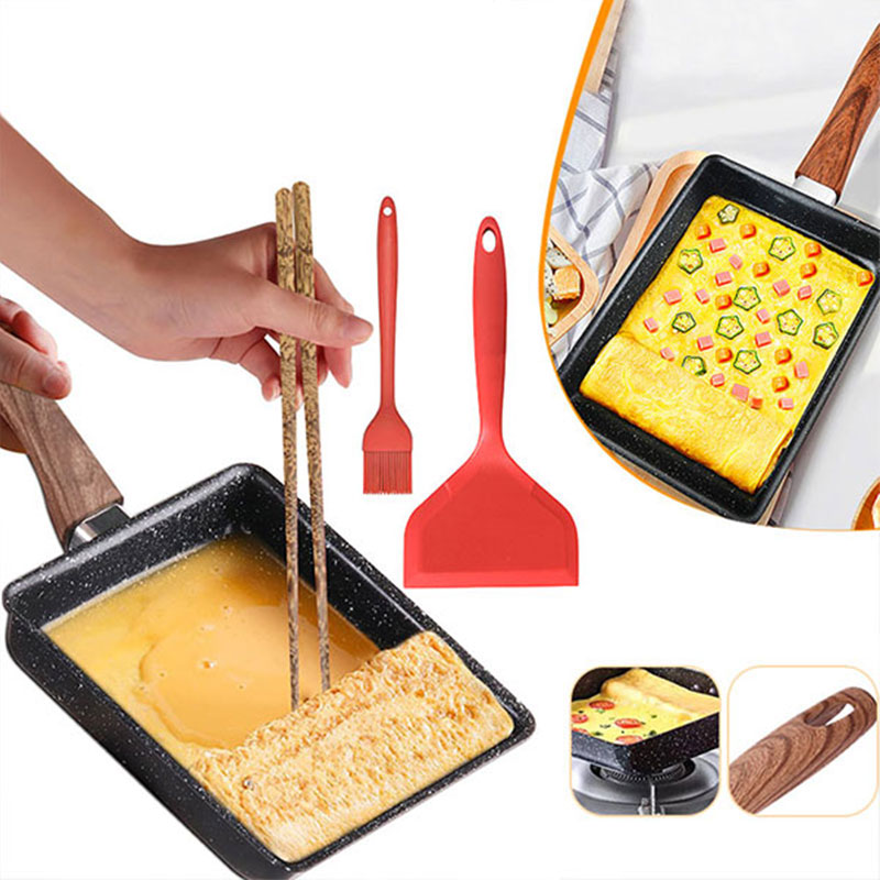 Crepe Pan Nonstick - Tamagoyaki Japanese Omelette Pan Nonstick Egg