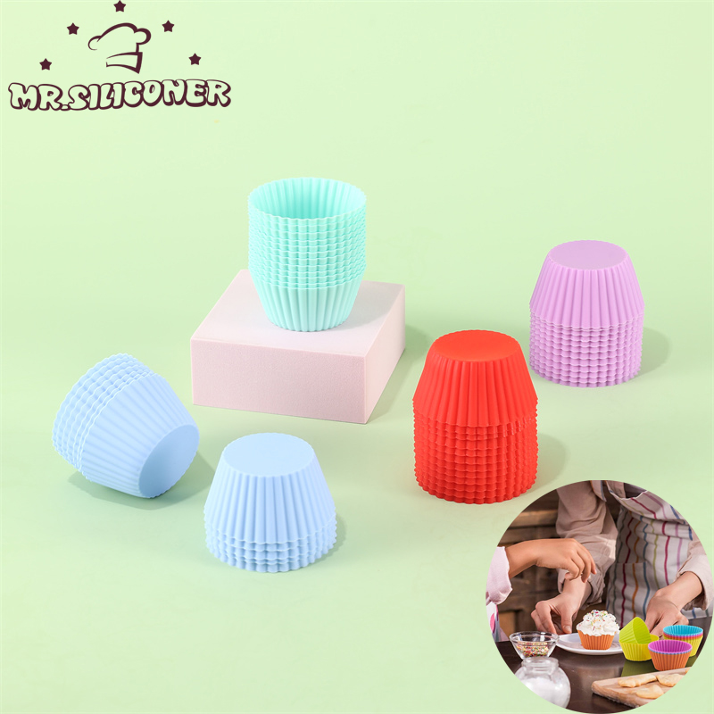 Home Cooking Help - 6Pcs/Set Silicone Cake Mold Round Shaped