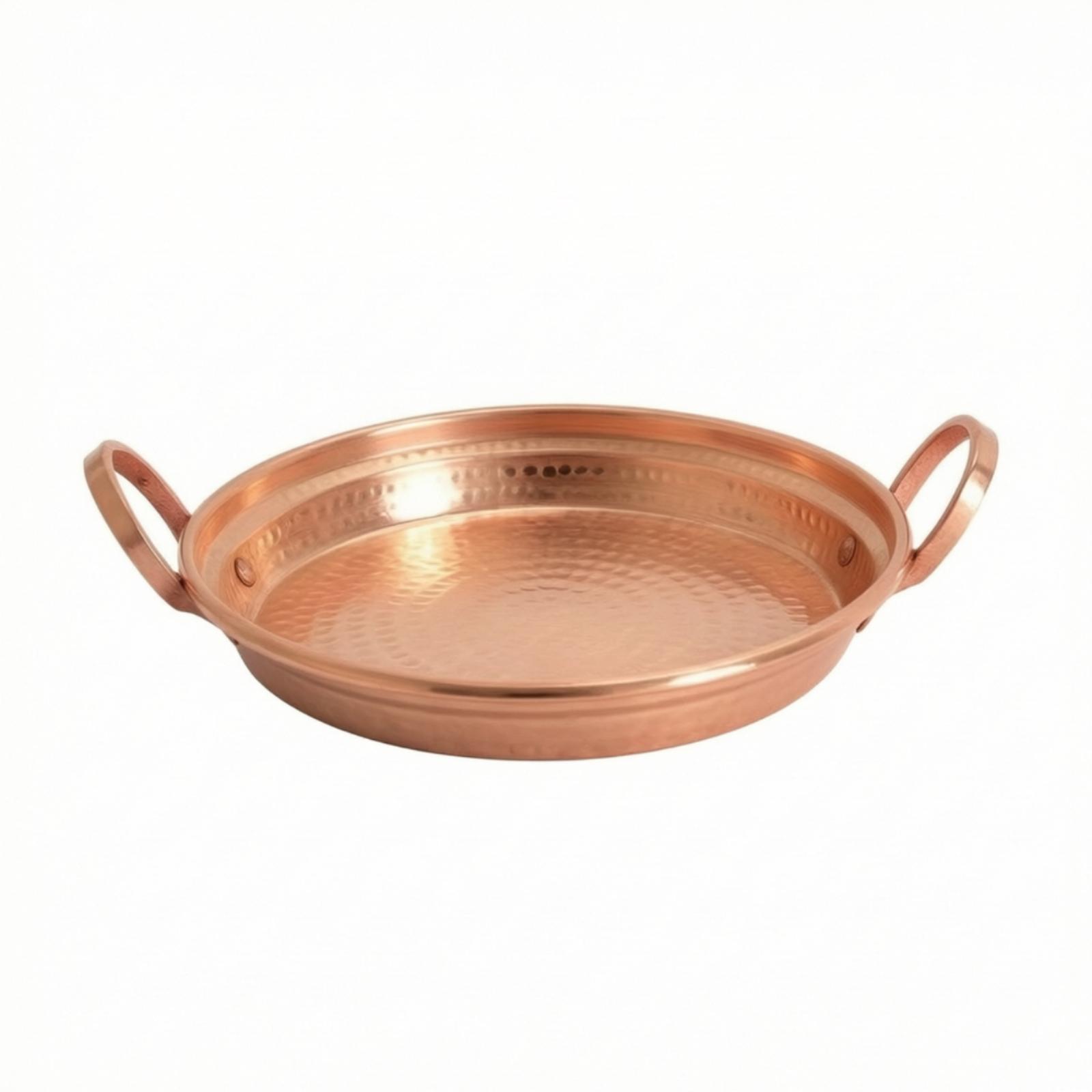 Home Cooking Host - Copper Pan twoHandle Pan with Loop