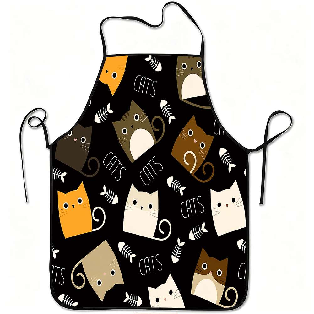 Home Cooking Ideas - 1 Piece of Fun Cartoon-Themed Apron,