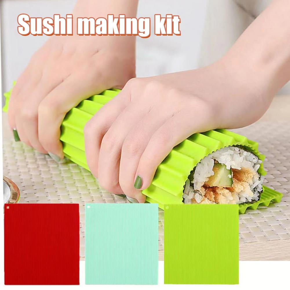 Sushi Mat Bamboo - Hand Rolled Sushi Mold Silicone Sushi
