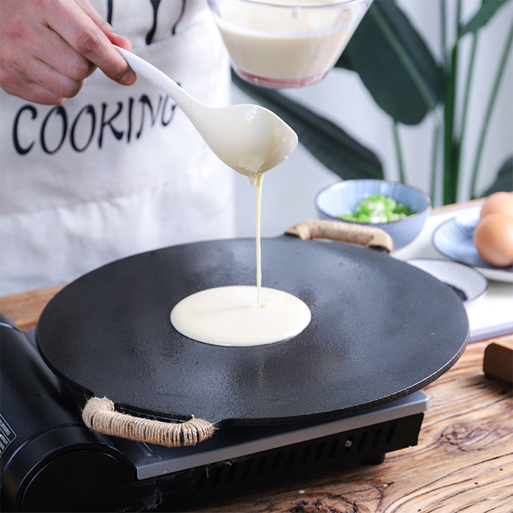 Crepe Pan Nonstick - 10.2/11/11.8/12.6/13.4 Inch BBQ Griddle Coating Frying