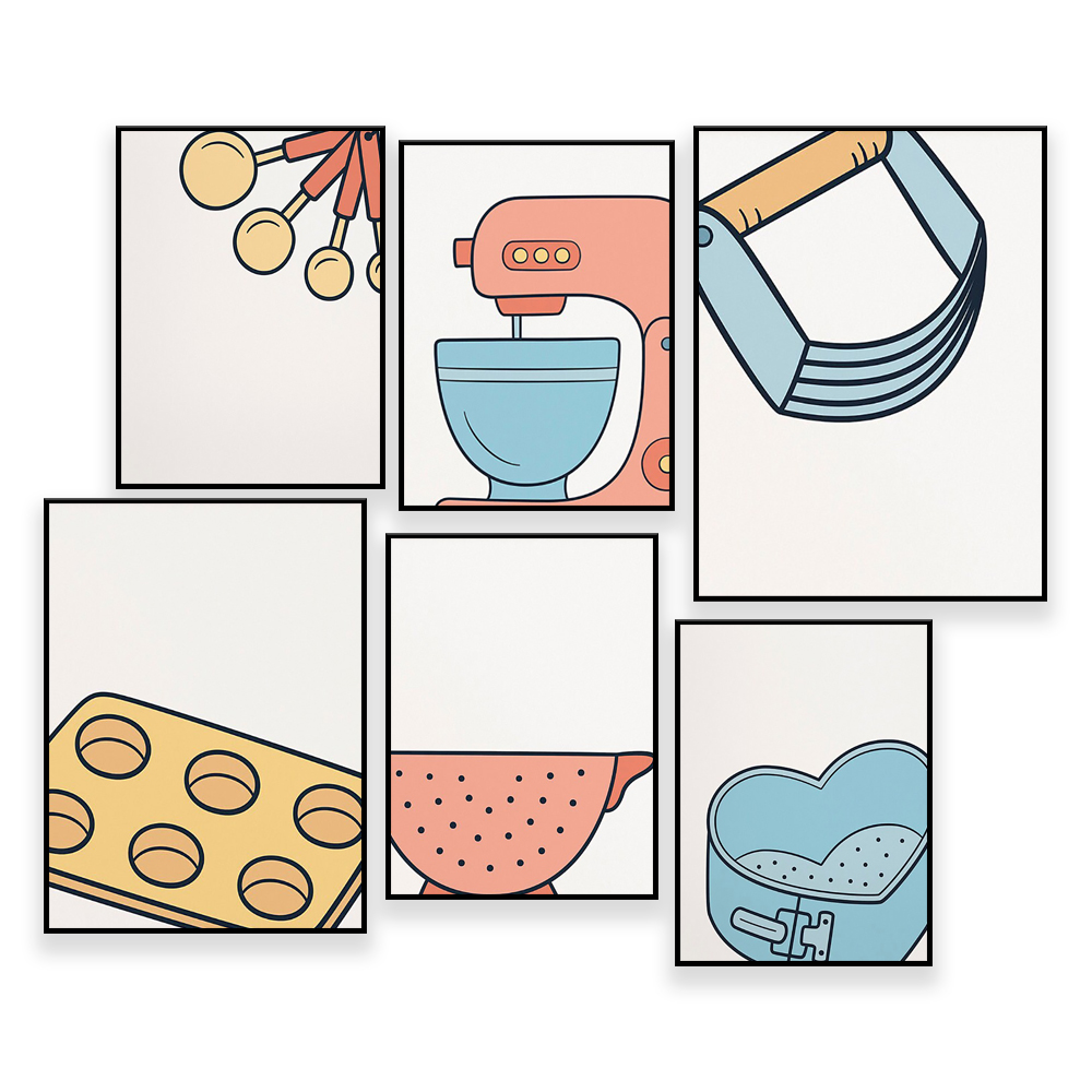 Home Cooking Classes - Baking Gallery Wall,Classroom Decor,crisp, spatula,home economics,