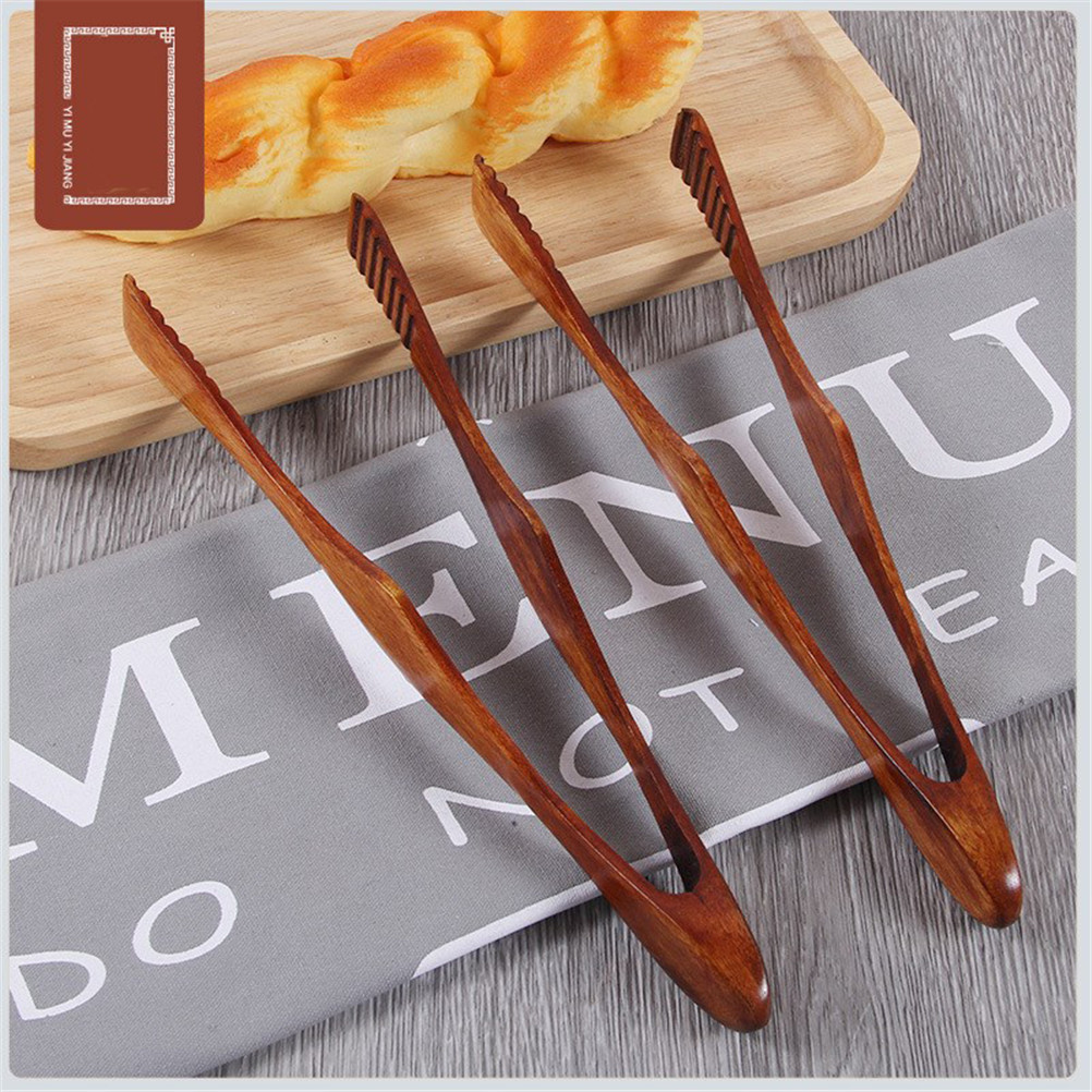 Home Cooking Help - 1Pc Bamboo Cooking Kitchen Tongs Food