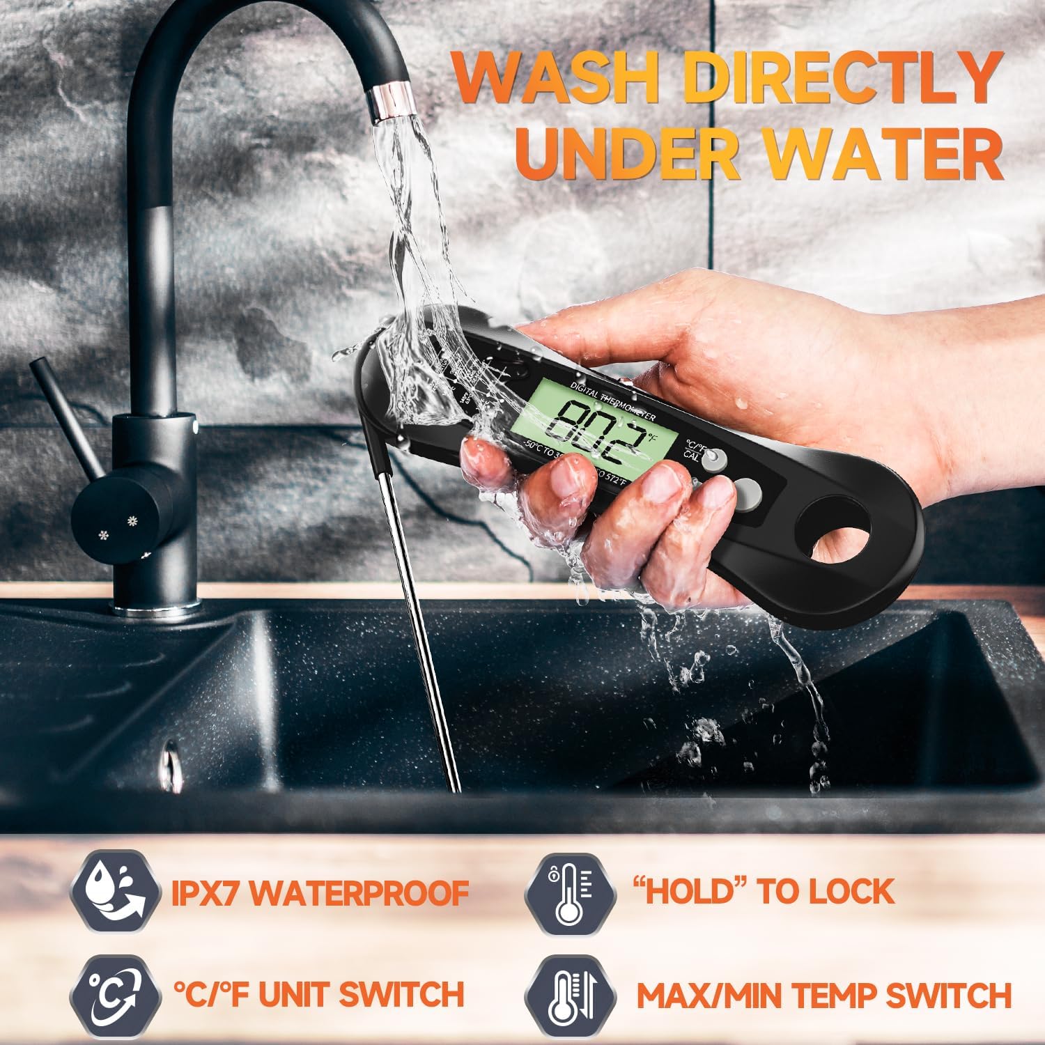 Digital Meat Thermometer Water - Home Cooking Help recension och pris
