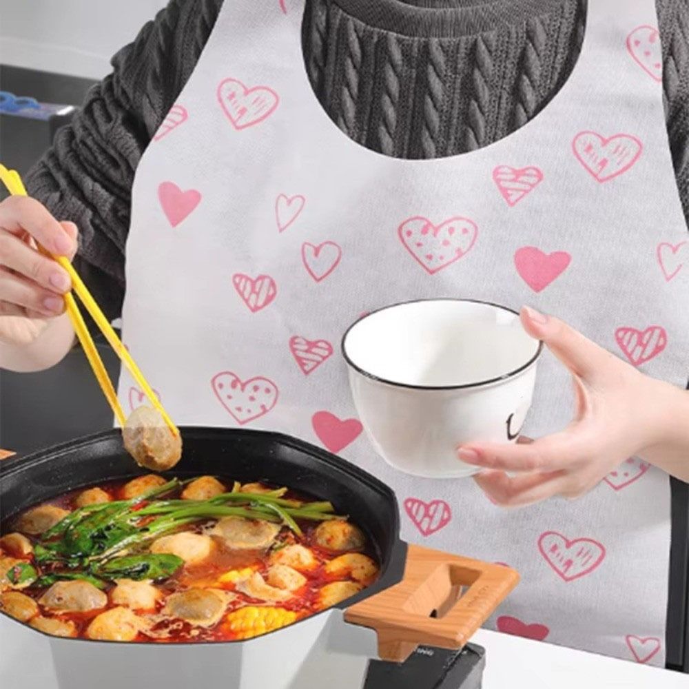 10Pcs/Bag Heart Printed Dispos - Home Cooking Oil Disposal recension och pris