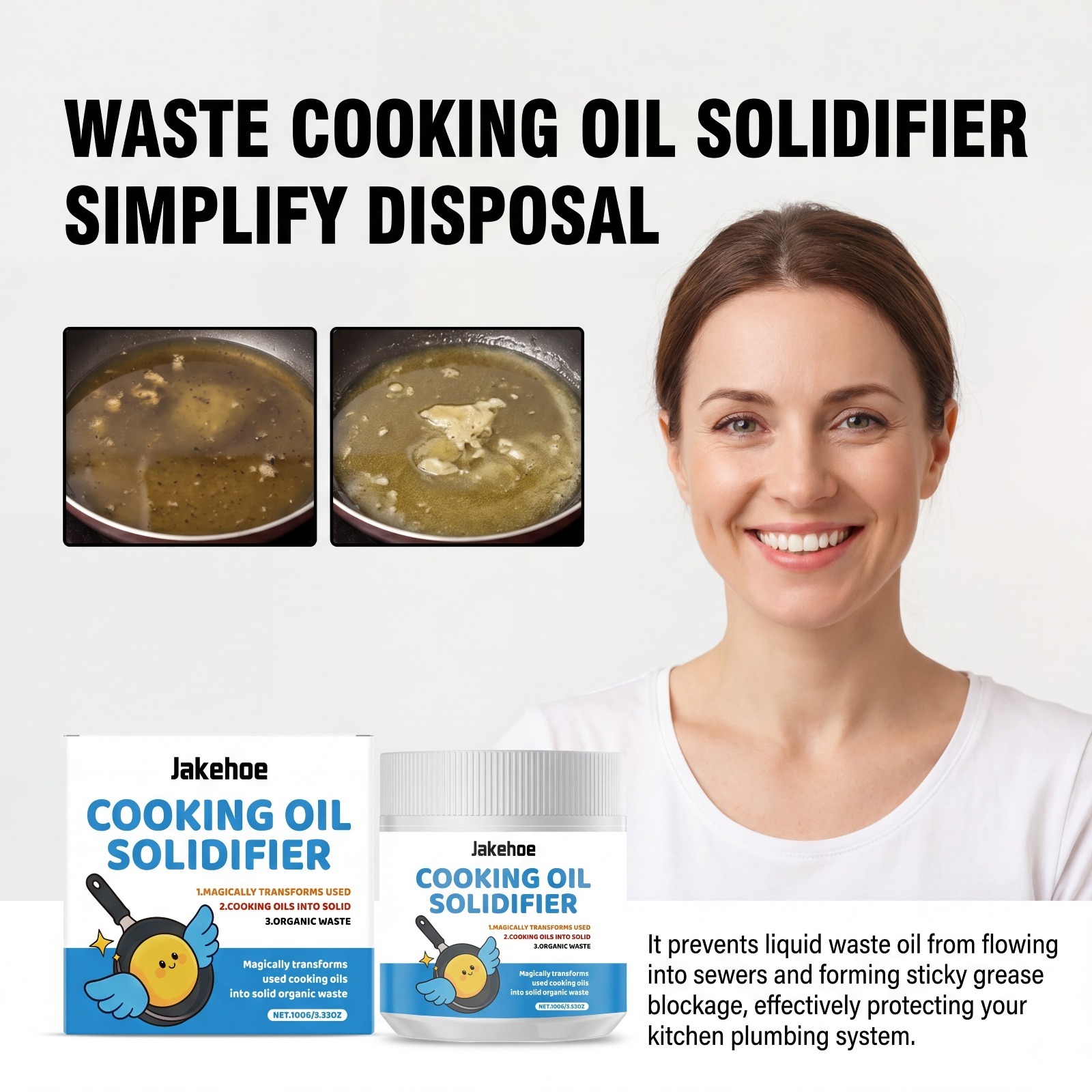 Cooking Oil Solidifier Powder  - Home Cooking Oil Disposal recension och pris