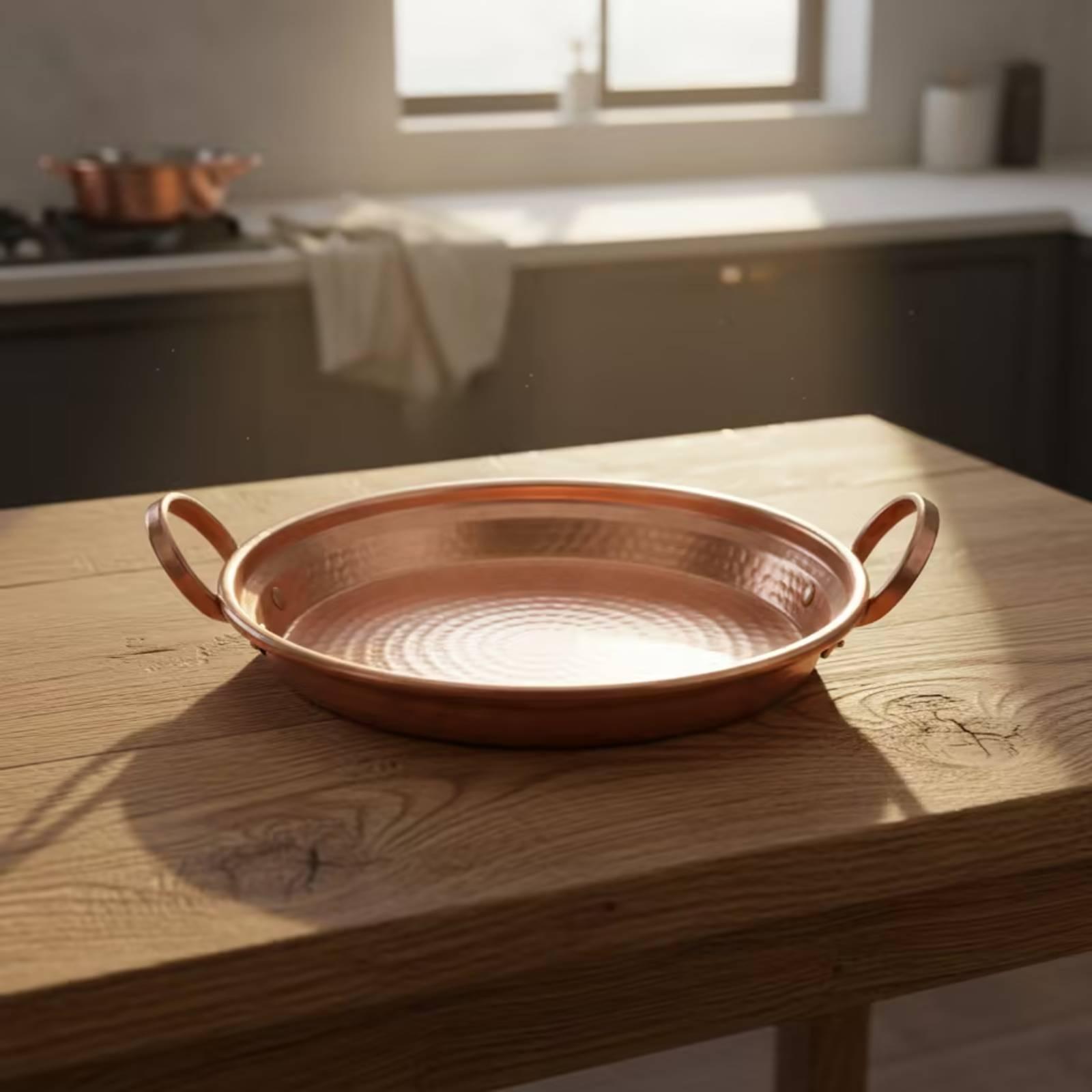 Copper Pan twoHandle Pan with  - Home Cooking Host recension och pris
