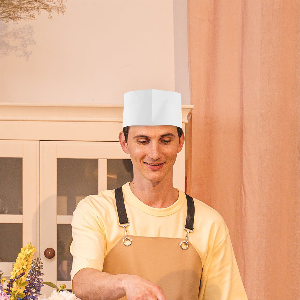 50Pcs Chef Hats Disposable Coo - Home Cooking Classes recension och pris