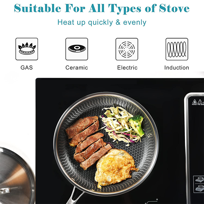 LMETJMA Stainless Steel Frying - Crepe Pan Nonstick recension och pris