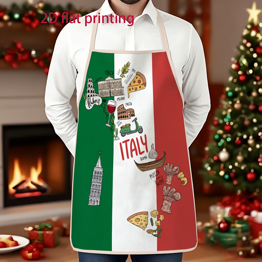 Unisex 2D Flat Apron Featuring - Home Cooking In Italian recension och pris