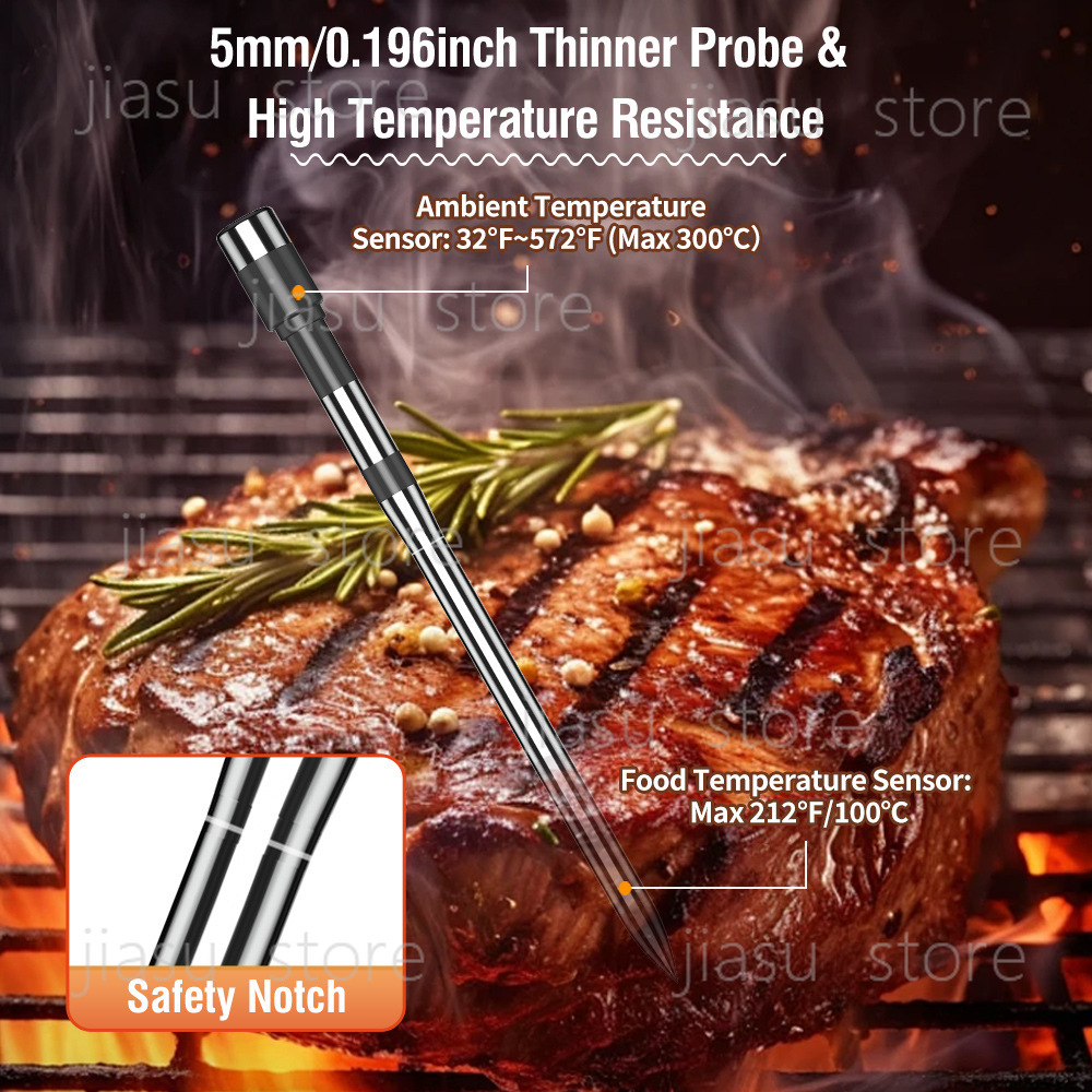 2026 Upgraded Bluetooth BBQ Th - Home Cooking App recension och pris