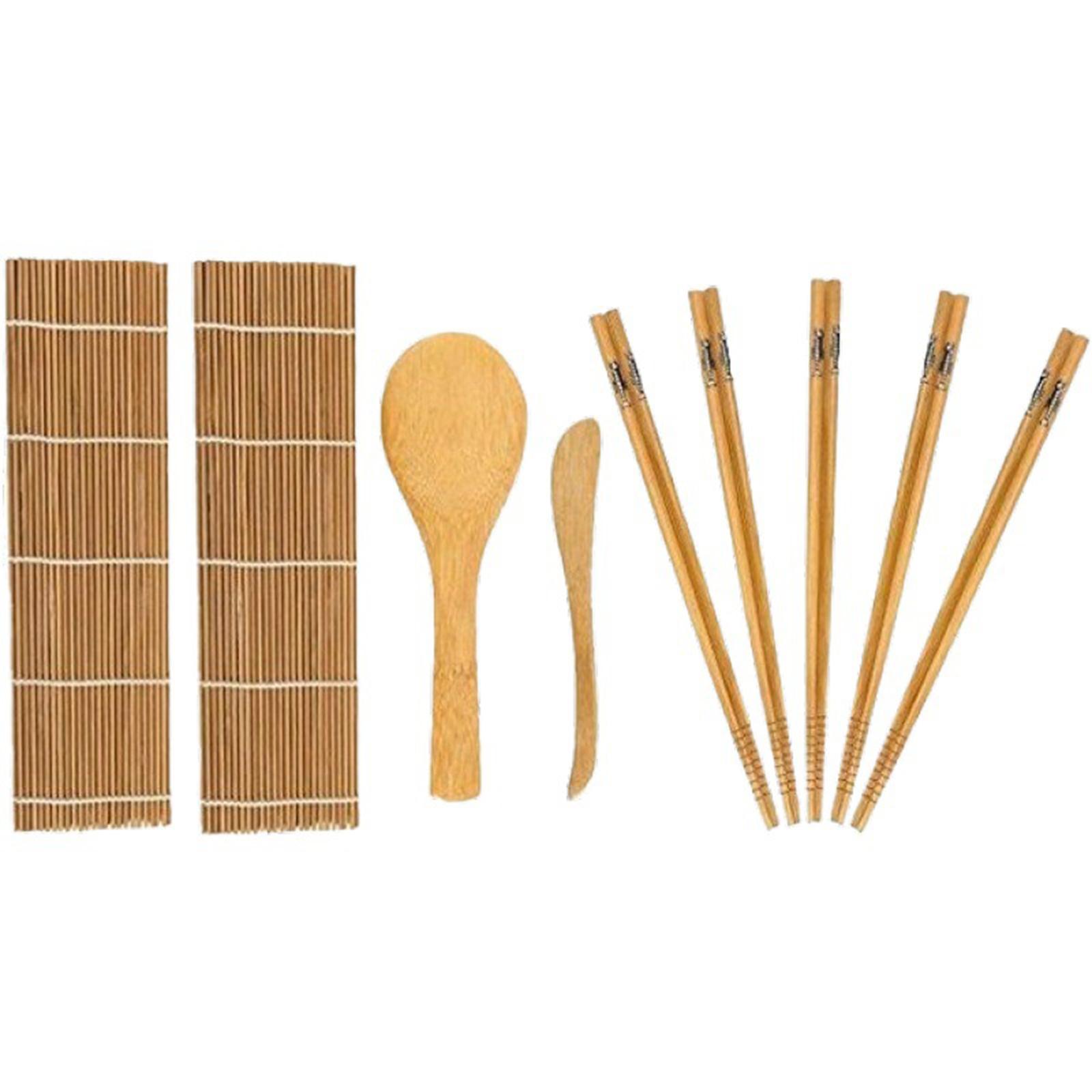 9 Pieces Sushi Making Set Bamb - Sushi Mat Bamboo recension och pris