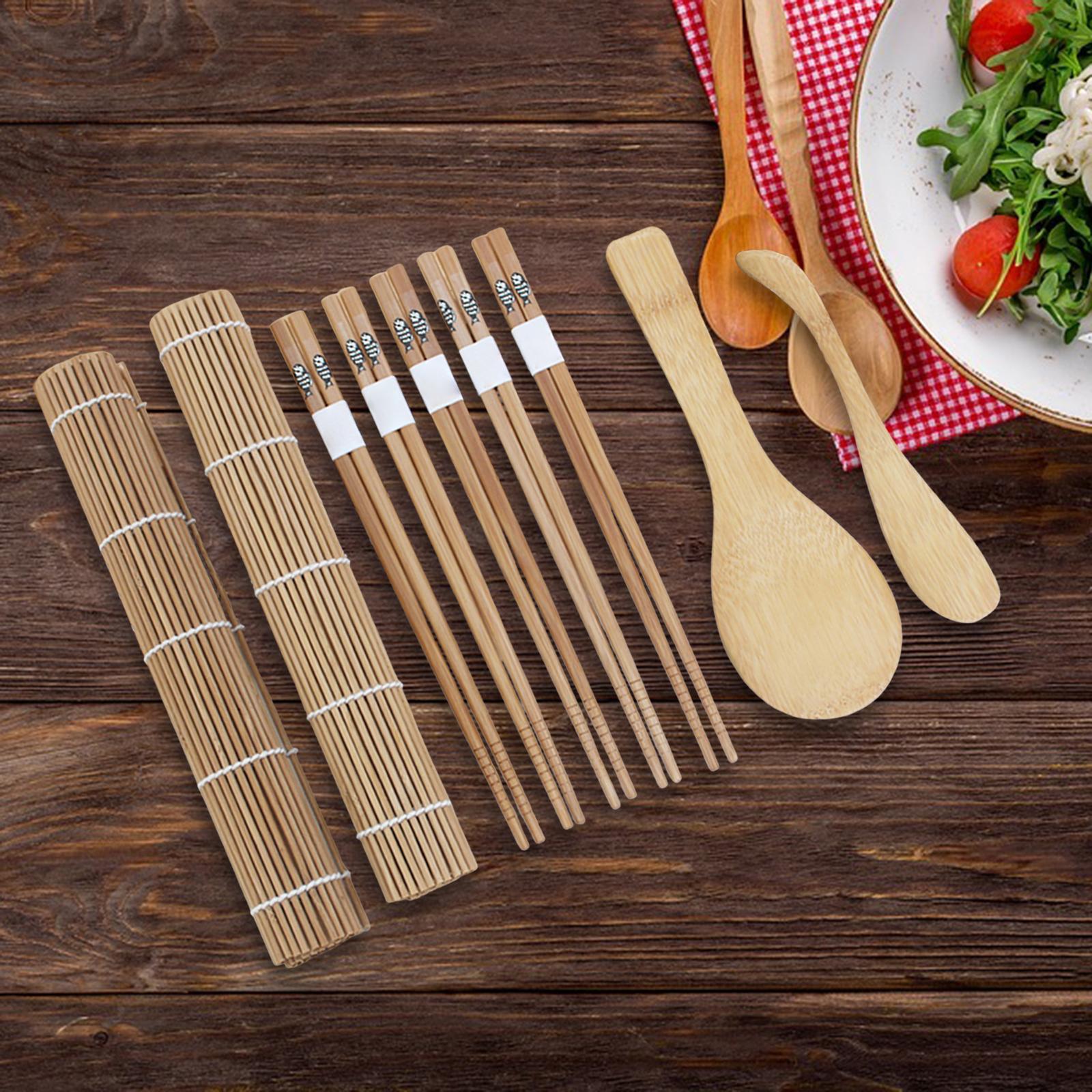 9 Pieces Sushi Making Set Bamb - Sushi Mat Bamboo recension och pris