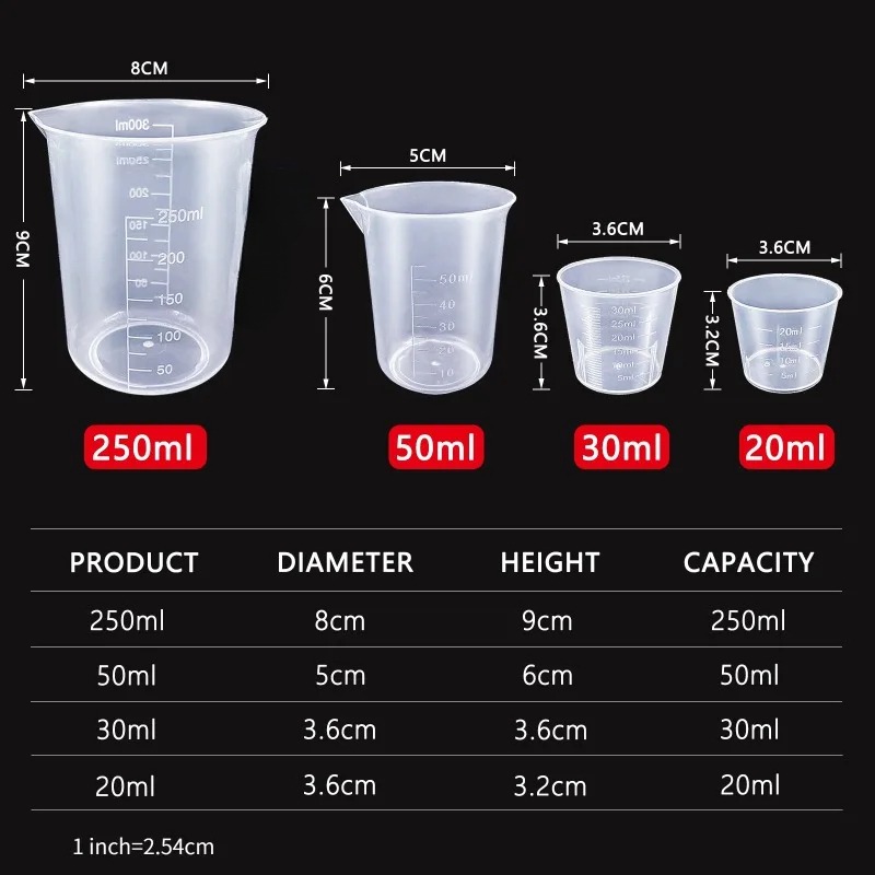 6Pcs Plastic Measuring Cups Se - Home Cooking Help recension och pris