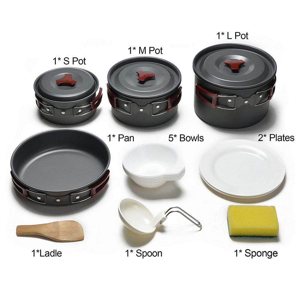 Outdoor Camping Cookware Kit N - Crepe Pan Nonstick recension och pris