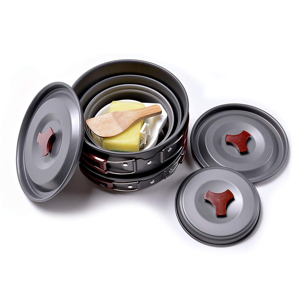 Outdoor Camping Cookware Kit N - Crepe Pan Nonstick recension och pris