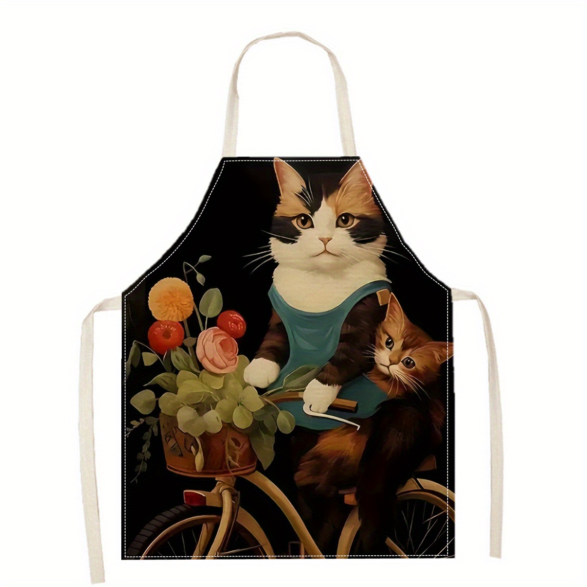 Linen Apron Funny Cat Sunglass - Home Cooking Ideas recension och pris