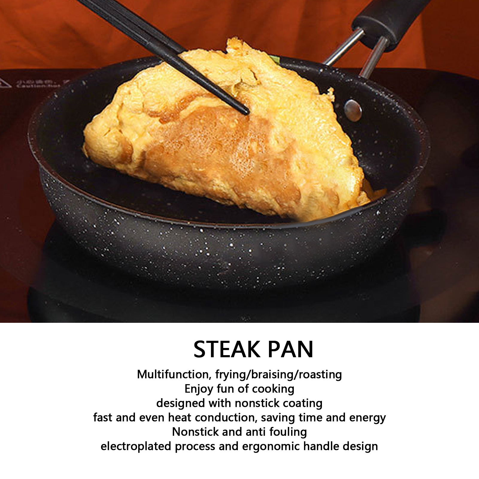 Frying Pan Stainless Steel Egg - Crepe Pan Nonstick recension och pris