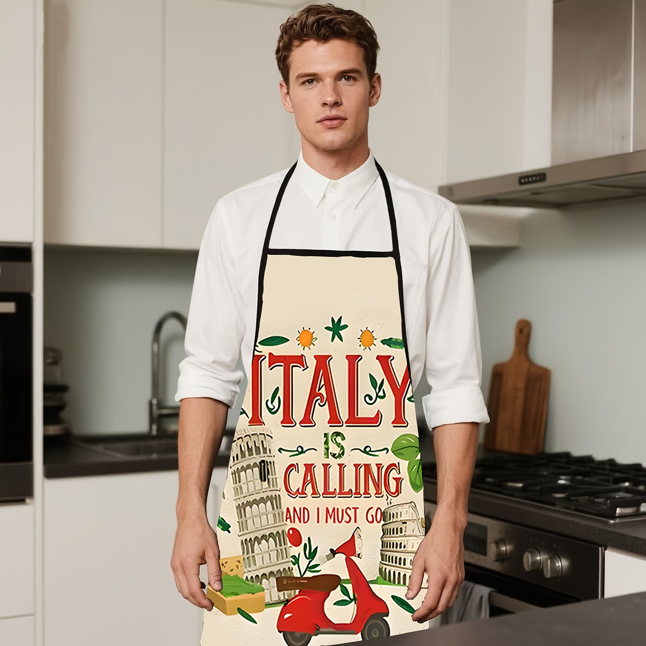 1 Piece Italian-Themed Apron,  - Home Cooking In Italian recension och pris